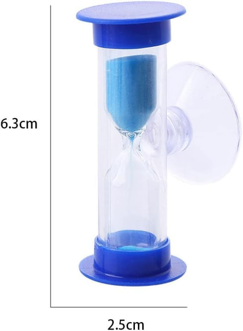 Purple Toothbrush Timer, 2mins Sand Clock Timer Plastic Suction Cup Hourglass Sandglass Desktop Ornament Party Favors Kitchen Utensils and Gadgets...