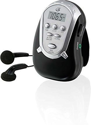 GPX R300S Am/FM Armband Radio with Earbuds,Black...