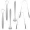 6 pcs Tongue Scraper, BOSOIRSOU Stainless Steel Tongue Cleaners Portable Tongue Brushes Breath Fresher Tool for Adults Kids Oral Care...