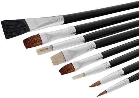Zen Art Supply ARTIST PAINT BRUSH SET 15 Pc All Purpose Oil Watercolor Acrylic...