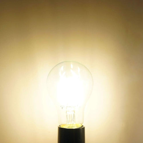 DC 12V-24V Low Voltage Input LED Bulb, Classic A19(A60) Style, 6W 600Lm, Dimmable with 12V PWM DC Dimmer, E26 Medium Base Lamp, Warm White Light, ...