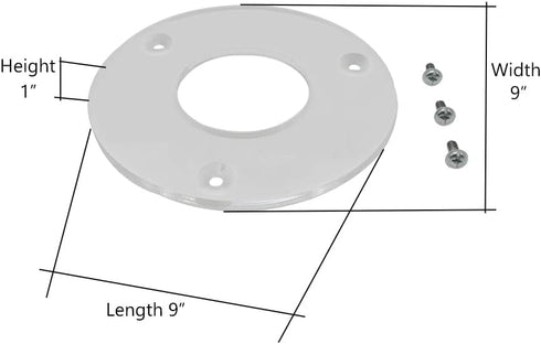 Big Horn 14102 Clear Router Sub Base for Router 100, 690, 691, 693 (5-3/4" Dia) Replaces OEM# 42188...