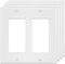 2-Gang Decorator Wall Plate Cover Double Switch Outlet Electrical Faceplate for Light Switche, Smart Switch, Receptacle, Dimmers, USB Outlet, GFCI...