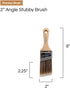 Vermeer Paint Brushes - 4-Pack - 2" Angle Stubby Brushes for All Latex and Oil Paints & Stains - Home Improvement - Interior & Exterior Use...