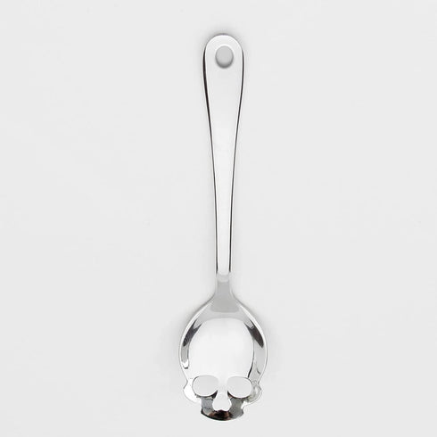 Suck UK | Skull Serving Spoon | Stainless Steel Serving Utensils | Kitchen Spoons For Gothic Home Decor | Goth Kitchen Serving Spoon | Slotted Spo...