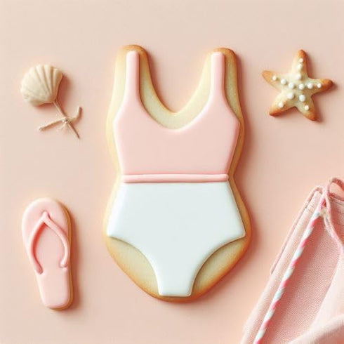 One Piece Bathing Swimsuit/Lingerie 4 Inch Cookie Cutter from The Cookie Cutter Shop – Tin Plated Steel - Made in the USA...