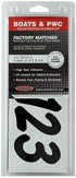 Hardline Products Series 400 Factory Matched 3-Inch Boat & PWC Registration Number Kit, Solid Black - BLK400EC...