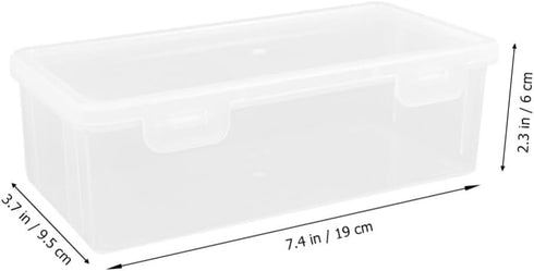 Luxshiny 3pcs Rectangular Loaf Bread Box Bread Toast Storage Bin Plastic Bread Keeper Container Airtight Loaf Bread Saver for Kitchen Storing Refr...