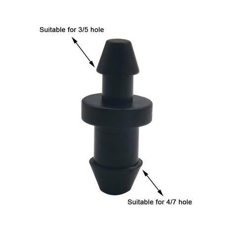 50 Pack Drip Irrigation Plugs 1/4" Drip Tubing Fittings End Plug Drip Irrigation Tube End Closure Hole Plugs for Home Garden Pipe Supplies (50)...