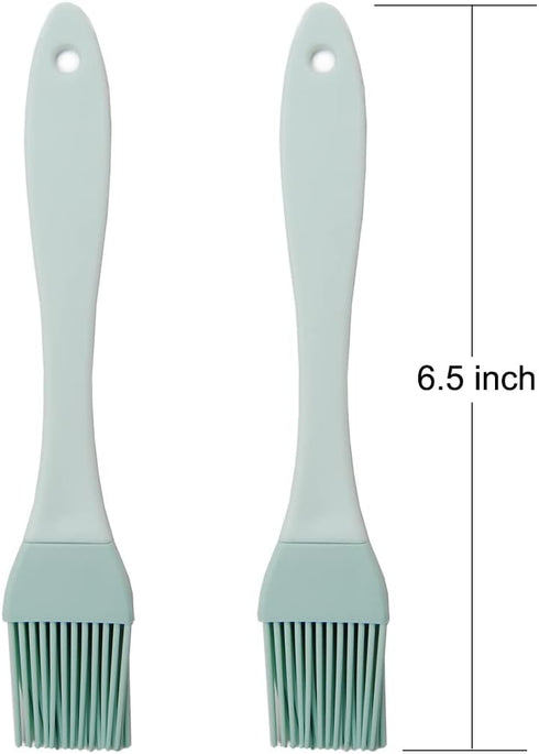 2 Pack - Silicone Pastry Brush Plastic Grip Bake Oil Non-stick Brushes for Basting, Baking, Cooking Food Brush...