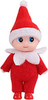 Baby Elf Mini Tiny Toddler Elves Kid Craft Babies Doll Decoration Accessories for Girls Boys Kids Adults (Red)...