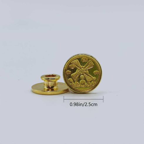 15pcs Boxed Wax Seal Stamp, Random Pattern, Removable Round Seal Stamp Head, for Gift Wrapping, Envelope Sealing, Party Invitation, Scrapbooking, ...