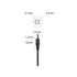 5.5MM x 2.1MM DC 4FT Male Plug to Bare Wire Open End Power Wire Supply Repair Cable, Barrel Connector for CCTV Camera,DVR,LED Strip Light Etc-2 Pa...