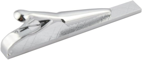 MEN Style Brushed Silver Executive Tie Clip, Size approx: 2 5/16" * 1/4" * 11/16"...
