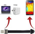 Cablecc Up Angled USB 2.0 Type-A Male to Micro USB 5Pin Male Data Flat Slim FPC Cable for FPV & Disk & Phone 200cm...