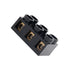 2pcs 500V 60A 3 Position Dual Row Screw Terminal Block, Double Row Electrical Barrier Terminal Strip Block Black for Power Distribution Box, Elect...