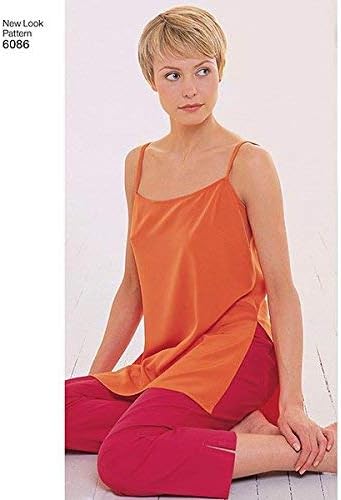 New Look Sewing Pattern 6086 Misses Tops, Size A (10-12-14-16-18-20-22)...