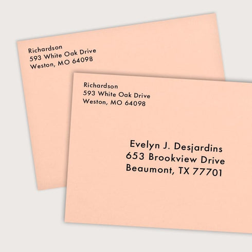 LUXPaper 4Bar A1 Contour Flap Invitation Envelopes | 3 5/8" x 5 1/8" | Blush Pink | 80lb. Text | 50 Qty...