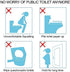 NEAGLORY 100 Pack Disposable Plastic Toilet Seat Cover Waterproof and Non Slip Individually Wrapped, for Travel, Toilet Seat Protectors for Toddle...