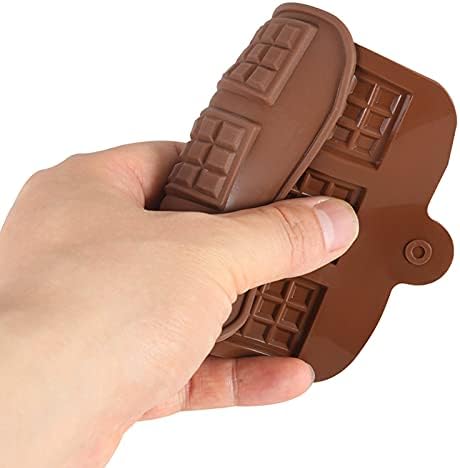 Waffle Chocolate Moulds Silicone Candy Molds, 3PCS12-Cavity Small Break Apart Chocolate Molds Non-Stick Reusable DIY Baking Molds Candy Protein & ...