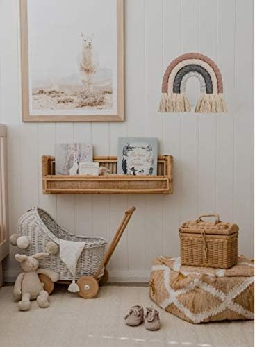 ZWA Rainbow Wall Hanging, Handmade Macrame Wall Art for Nursery, Kids Room Home Decor...