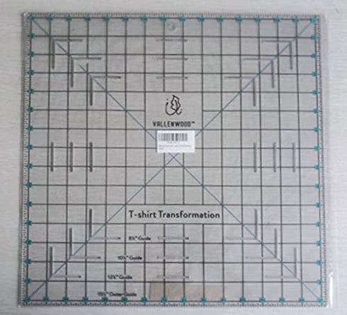 Not Overpriced T-Shirt Alignment Transformation Ruler 14x14inches. Turn Any Old T Shirt Into a Quilt Full of Memories. by Andrea Miani. Tshirt Tra...