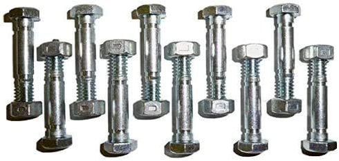 fits Shear Pins and Nuts for Ariens 532005 53200500 510016 51001600 Snow throwers(10 Pack)...