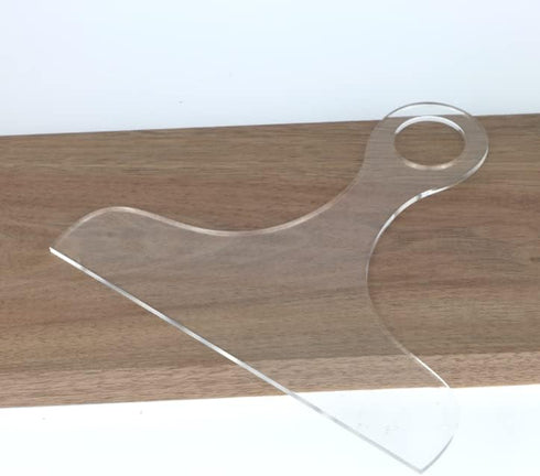 Acrylic Template for Cutting/Charcuterie Board Handle – Woodworking Router Template, Tracing Stencil...