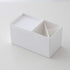 Desktop Storage Organizer Mini Box for Office Supplies Container Pen Holder for Desk Cute Pencil Cup Pot Makeup Brush Holder (White)...