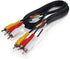 C2G 40447 Value Series Composite Video + Stereo Audio Cable, Black (3 Feet, 0.91 Meters)...