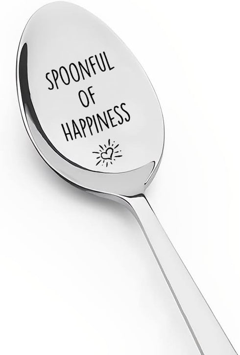 Best Friends Spoon Gifts for Women Men BFF Bestie Birthday Gift for Mom Dad Daughter Son Gifts Spoonful of Happiness Sugar Dessert Coffee Spoon fo...