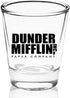 The Office Merchandise Shot Glass Gift Set - Prison Mike, Dunder Mifflin, & Bears Beets Battlestar Galactica - The Office Gifts for Men and Women...