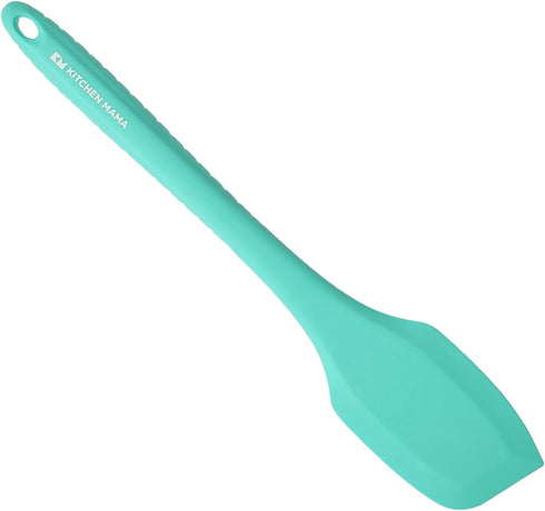 Kitchen Mama Silicone Spatula: Platinum Heat-Resistant Silicone For Cooking & Flipping, Flexible & Beveled Edge, One Piece Spatula For Scraping & ...