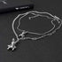 Heavy Gothic Grunge Rabbit Pendant Easter Bunny Choker Necklace Statement Long Chain Punk Multilayer Steel Material Choker Necklace for Women and ...
