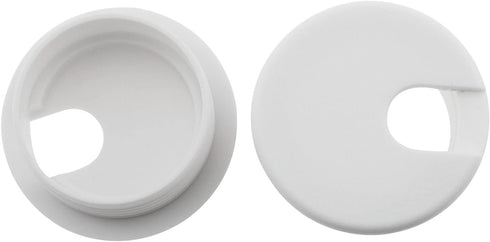 2PCS 1-1/2inch / 38mm Desk Grommet Wire Cord Cable Grommets Hole Cover for Office PC Desk Cable Cord Organizer Plastic Cover, White...