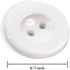 12 Pcs White Lab Coat Buttons 2 Hole White Buttons 30L Sewing Buttons 0.75 inch Uniform Buttons Decotative Buttons Glossy Plastic Buttons for Lab ...