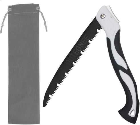 Folding Pruning Hand Saw 10 Inch Blades with SK5 Steel Blade for Tree Trimming, Camping, Gardening, Hunting, Cutting Wood, PVC, Bone with Ergonomi...