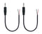 3.5mm Male Plug Jack Connector Replacement Repair, 3.5mm 1/8" TS 2 Pole to Bare Wire Audio Cable...