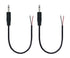 3.5mm Male Plug Jack Connector Replacement Repair, 3.5mm 1/8" TS 2 Pole to Bare Wire Audio Cable...