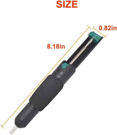 Solder Sucker Tool and 6PCS Solder Wicks?2.5mm Width,1.5m Length?3PCS Pewter Nozzle No-Clean Soldering Wick Wire Roll and Disassemble Electrical C...