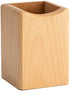 Wood Pen Holder Desk Pencil Holders Wooden Pen and Pencil Organizer Cup for Desktop Pens Stand Holder Cups, 10 x 7 x 7 cm, Eco Natural Color (Brow...