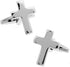 Cross Christian Pair Cufflinks Silver Cuff Links...