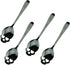 Set of 4 Black Lovely Stainless Steel Sugar Skull Spoon for Tea Spoons Coffee Spoon for Halloween...