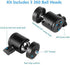 Tripod Mount Adapter Kit for 3 Devices. Works with Smartphones, iPhone, Android, GoPros, DSLR Cameras, Mic, LED, Ring Lights. Perfect for Vlogging...