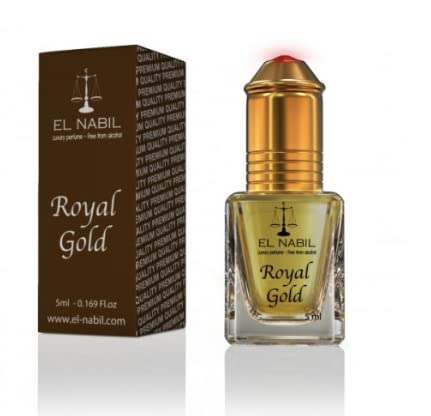 El nabil royal gold arabian perfume oil | royal oil | fragrance perfume oil | perfume oils for women and men | vanilla perfume oil | 0.17 Fl Oz (R...