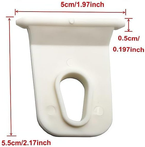 5Pcs for RV Caravan Camper White Awning Clothes Hook Shoes Party Lights Holder Organizer Rack Hanger Outdoor Car Tools...