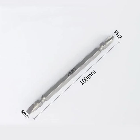 PH2/ SL6 Magnetic Double Ended Screwdriver Bits, S2 Power Tool, 1/4 Inch Hex Shank 4Inches Length, 10Pcs...