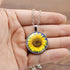 Yellow Sunflower Pendant Necklace Earrings Bracelet Inspirational Sunflower Necklace for Women Charm Sunflower Drop Earrings Spring Flower Jewelry...