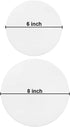 Ergonflow 100 Sheets Parchment Paper Rounds 6" and 8" Diameter-Non-Stick Cake Pan Liner Circles,Cookie Baking Sheets,Precut for Cake Baking, White...