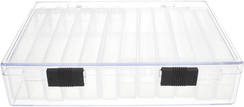 The Beadsmith Personality Case - Clear Storage Organizing System 6.25 x 4 x 1.4 inches - Includes 12 flip top Boxes 1 x 3.75 inches each, for orga...